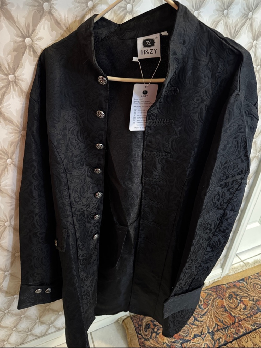 H&ZY Mens Steampunk Vintage Jacket NWT
